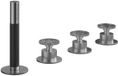 Hotbath Cobber @ Work 4 Gats Badrandcombinatie - 2 Knops Mengkraan met Omstel - Handdouche zonder Uitloop - Geborsteld RVS 316