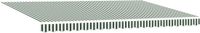 vidaXL Tissu de remplacement pour parasol 5 x 3,5 m