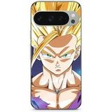 Google Pixel 9 Pro XL Hoesje Dragon ball z sangoku Blond haar Maniacase