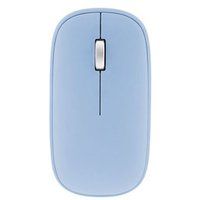 T'nB iClick DUAL CONNECT - Muis - 3 knoppen - draadloos - 2.4 GHz, Bluetooth - USB draadloze ontvanger - blauw - hangdoos