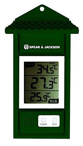 Spear & Jackson 53106 min/max-thermometer digitaal groen