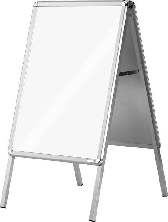 Magnetoplan Poster Stand Customer Stopper SP - DIN A2 - Aluminium - Wit