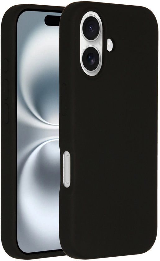 Accezz Liquid Silicone Backcover met MagSafe Apple iPhone 16 zwart