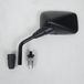 Rétroviseur gauche pour moto Kawasaki 650 Kle Versys 2007-2009 Noir