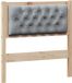 vidaXL Hoofdbord Massief Grenenhout Bruin en Lichtgrijs 80 cm