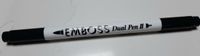 Tsukineko Dual pen II EMBOSS real black