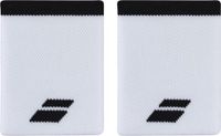 Babolat Unisex Logo Jumbo Wristband - White/Black - 2 Pieces