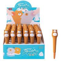Lazy_stars Rollerpen met blauwe gelinkt Sans Lazy Stars Squishy Beer Punt 0,5 mm Bruin en Wit