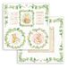 STAMPERIA INTL, KFT SBB858 Scrapbooking Double Face Sheet-Daydream Bear and Garlands, White, OSFA, 7