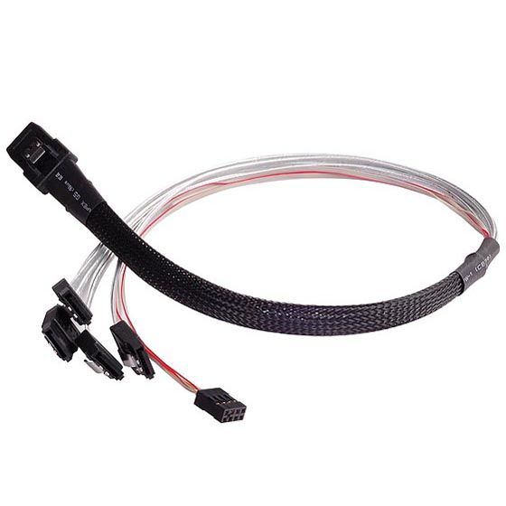 Silverstone CPS03 - SATA Power Cable - 0.5m - Black