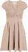 VILA VICLARA C/S V-NECK BELT SHORT DRESS/KA Misty Rose Polyester/Elastaan Jurk S
