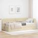 Prolenta Maison Exclusive - Hoekbedframe, crème kleur, 100 x 200 cm, met bekleding
