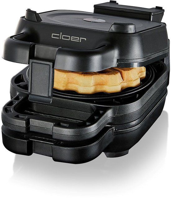 Cloer 6150 wafelijzer - 800W - Zwart
