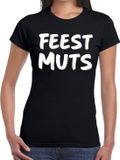 Bellatio Decorations Shoppartners Bv Fun t-shirt zwart voor dames - Feestmuts t-shirt XXL