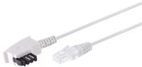 Goobay TAE-F - RJ45 DSL/VDSL telecom kabel | 2-aderig (8P2C) | wit | 30 meter