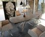 DELIFE Eettafel Carlow bruin keramiek 130/200x95x76cm uitschuifbaar