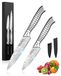 Ensemble de couteaux de cuisine en acier inoxydable - 2 pièces. Lavable au lave-vaisselle