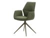DARIO Chaise rembourrée 59x63x91 en bouclé vert chiné