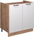 Vicco Fame-Line Wastafelkast – 80 cm, WB Antraciet Wit Landhuis