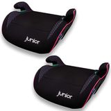 PETEX "Max" 2 x kinderzitverhoging, zitverhoging, i-Size R129/03, roze/zwart