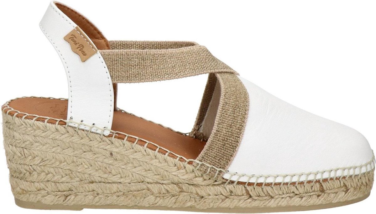 Toni Pons Tossa Dames Espadrilles - Wit - Maat 41