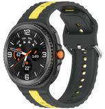 Wigento Samsung Siliconen armband voor Galaxy Watch 9 / 8 / 8 Classic, tweekleurig design