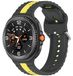 Wigento Samsung Siliconen armband voor Galaxy Watch 9 / 8 / 8 Classic, tweekleurig design