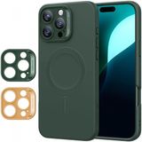 ESR Cloud Soft HaloLock Hoesje Geschikt voor Apple iPhone 16 Pro Max - Groen