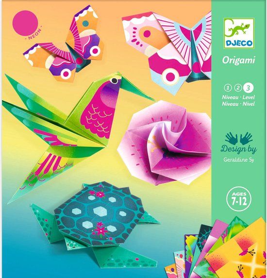 Djeco Origami Tropische Dieren Knutselset