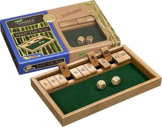 Philos Sluit de doos - 12er Bambus - Bordspel - Hout - 3+ jaar