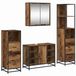 vidaXL Badkamermeubel Set Oud Hout 80 x 33 x 60 cm