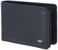 Golden Head Leren portemonnee Polo RFID Protect Minischeintasche 1196 Marineblau donkerblauw