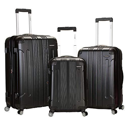 Rockland uniseks bagageset voor volwassenen, set koffers, F190-BLACK, F190-BLACK