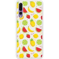 Panda Bedrukt siliconen hoesje compatibel met P20 Pro Fruits tropicaux