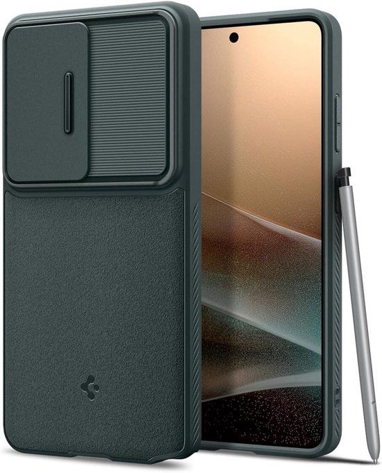 Spigen Optik Armor Hoesje voor Samsung Galaxy S26 Ultra - Groen