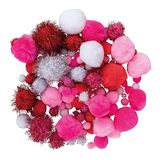 Rayher Pompon Mix Metallic, 120 stuks