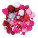 Rayher Pompon Mix Metallic, 120 stuks