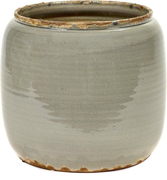 Serax Glazed Shades By Costa Bloempot Large Ø26 Grey