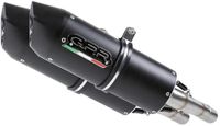 GPR Exhaust Systems Furore Dual Ducati Monster 695 06-08 Mat Zwart / Zwart Gehomologeerde Slip-on Uitlaatdemper