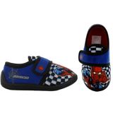 Leomil Spiderman - Pantoffels kinderen voor jongens - Sloffen kind met klittenbandsluiting - Schoenen van 2 tot 8 jaar - Maat 33 - Blauw