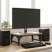 vidaXL Monitorstand Artisanaal Eiken 37 x 23 x 14 cm Bewerkt Hout