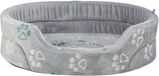 Trixie Hondenmand - Ovaal Lichtgrijs Pluche - 45x35 cm