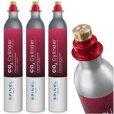 SpinelSoda - Kit de recharges de cartouches de CO₂ « Quick Change » pour machine à gazéifier l'eau, 3 pièces