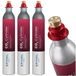 SpinelSoda - Kit de recharges de cartouches de CO₂ « Quick Change » pour machine à gazéifier l'eau, 3 pièces