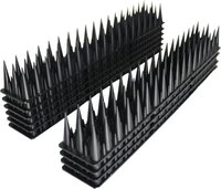 Merkloos Antiklimstrips - 5 meter (10x 50 cm) - Zwart - Duivenpinnen - Duivenverjager - Vogelverjager - Kattenverjager - Kattenschrik - Vogelwering - Vogelpinnen