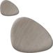 Zeller Placemats en onderzetters lederlook - set 6x - metallic taupe - 34 x 42 cm