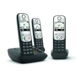 Gigaset A690A Trio Téléphone analogique/DECT avec répondeur et identification de l'appelant - Noir