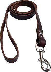 Leren hondenriem - 180cm - bruin - volnerf leer