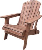 AXI Rosalie Adirondack Stoel Coffee – Houten loungestoel met armleuningen – Opklapbaar - Hoge rugleuning - Tuinstoel – 75,5 x 86,5 x 85 cm – FSC 100% Hemlockhout
