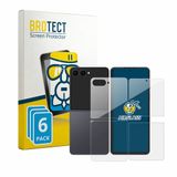 BROTECT Screenprotector 6 Stuks voor Samsung Galaxy Z Flip 8 (Voor+Achter) Beschermglas transparant